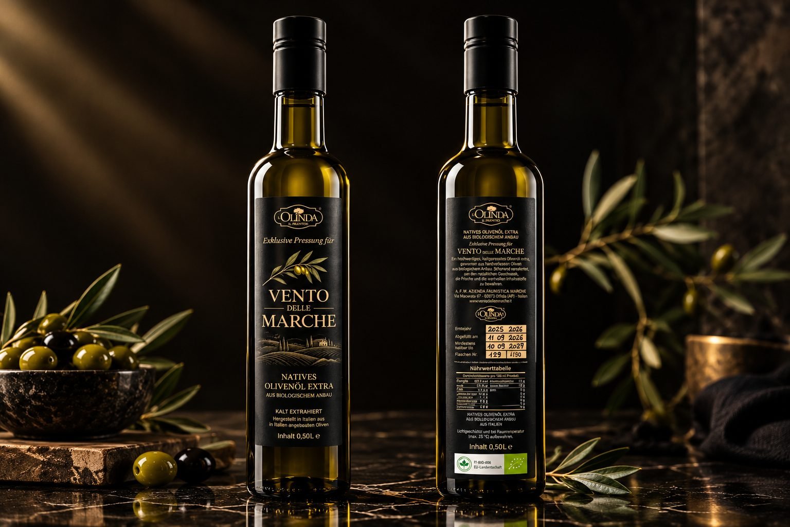 Zwei Flaschen Vento delle Marche
